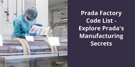 prada factory code list|prada logo identification.